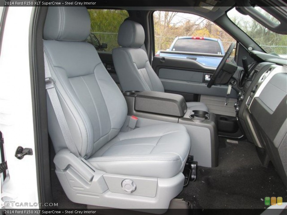Steel Grey Interior Front Seat for the 2014 Ford F150 XLT SuperCrew #89303788
