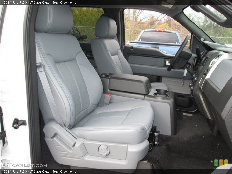 Steel Grey Interior Front Seat for the 2014 Ford F150 XLT SuperCrew #89303788