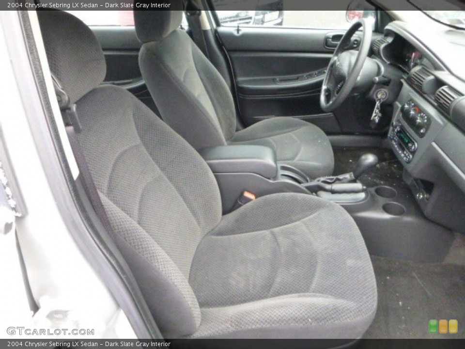 Dark Slate Gray Interior Front Seat for the 2004 Chrysler Sebring LX Sedan #89303957