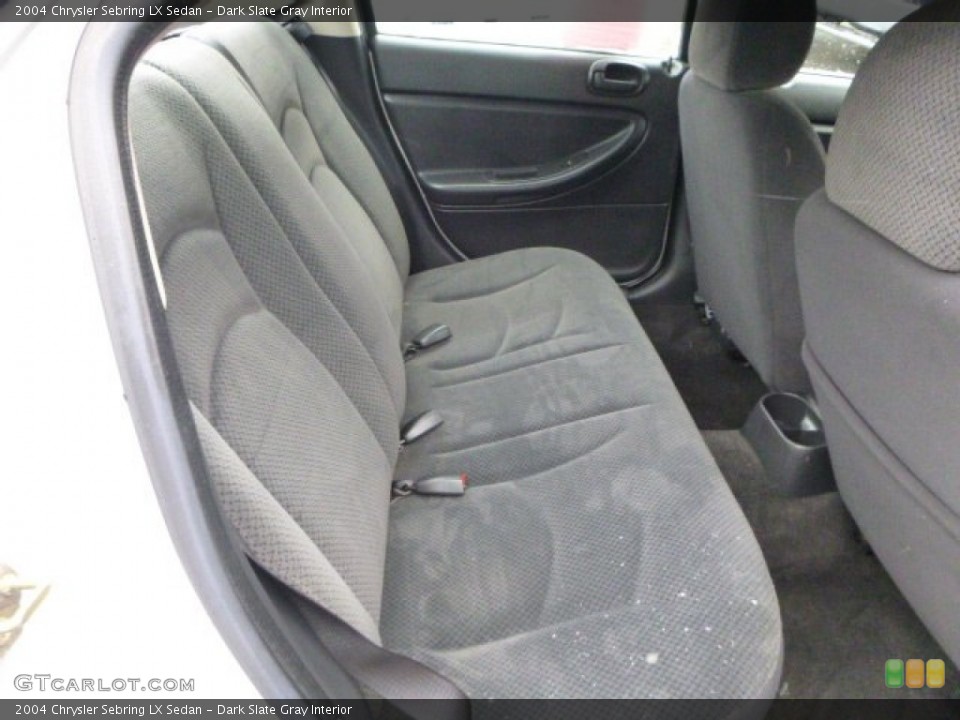 Dark Slate Gray Interior Rear Seat for the 2004 Chrysler Sebring LX Sedan #89304017