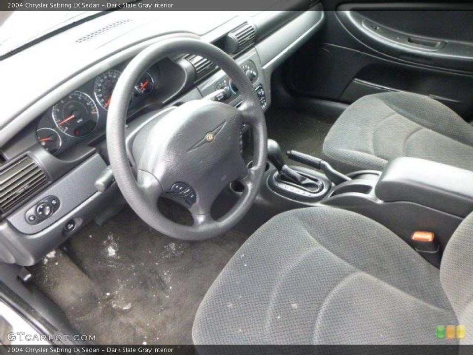 Dark Slate Gray Interior Prime Interior for the 2004 Chrysler Sebring LX Sedan #89304134