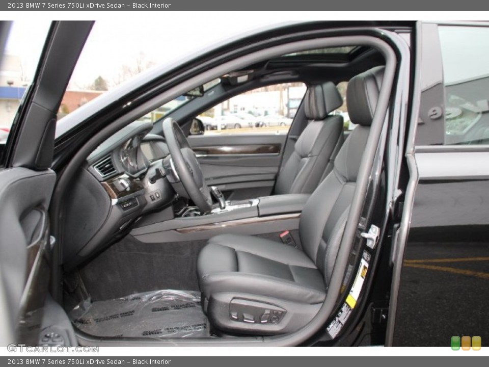 Black Interior Front Seat for the 2013 BMW 7 Series 750Li xDrive Sedan #89306318