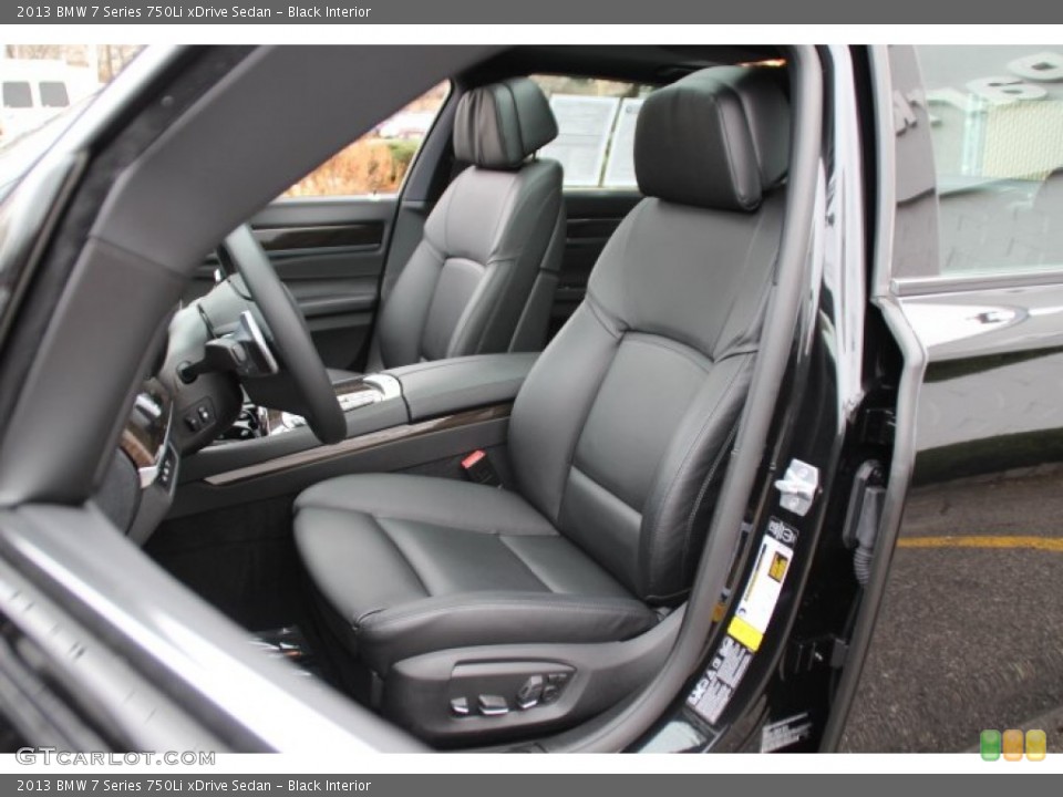 Black Interior Front Seat for the 2013 BMW 7 Series 750Li xDrive Sedan #89306330