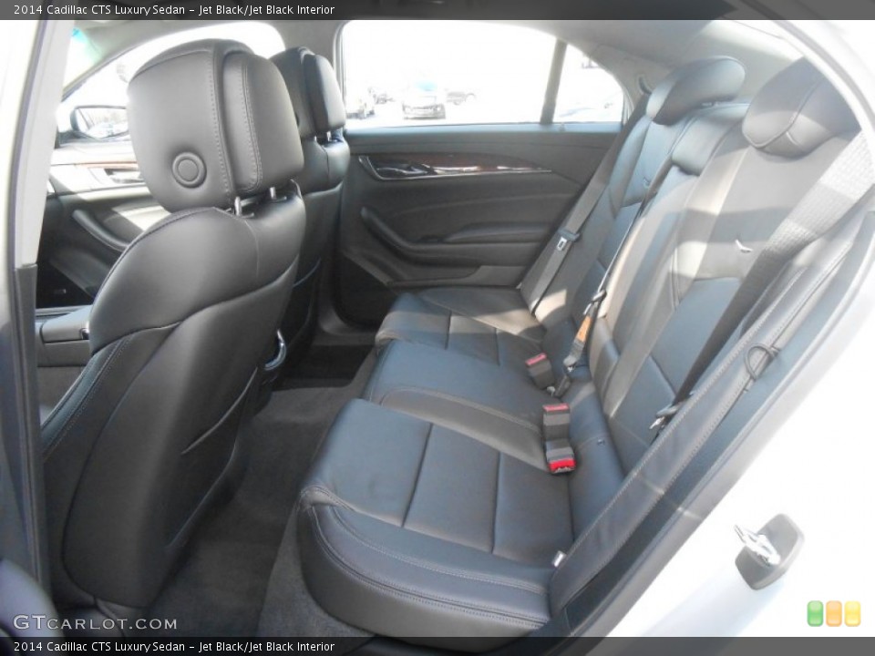 Jet Black/Jet Black Interior Rear Seat for the 2014 Cadillac CTS Luxury Sedan #89306708