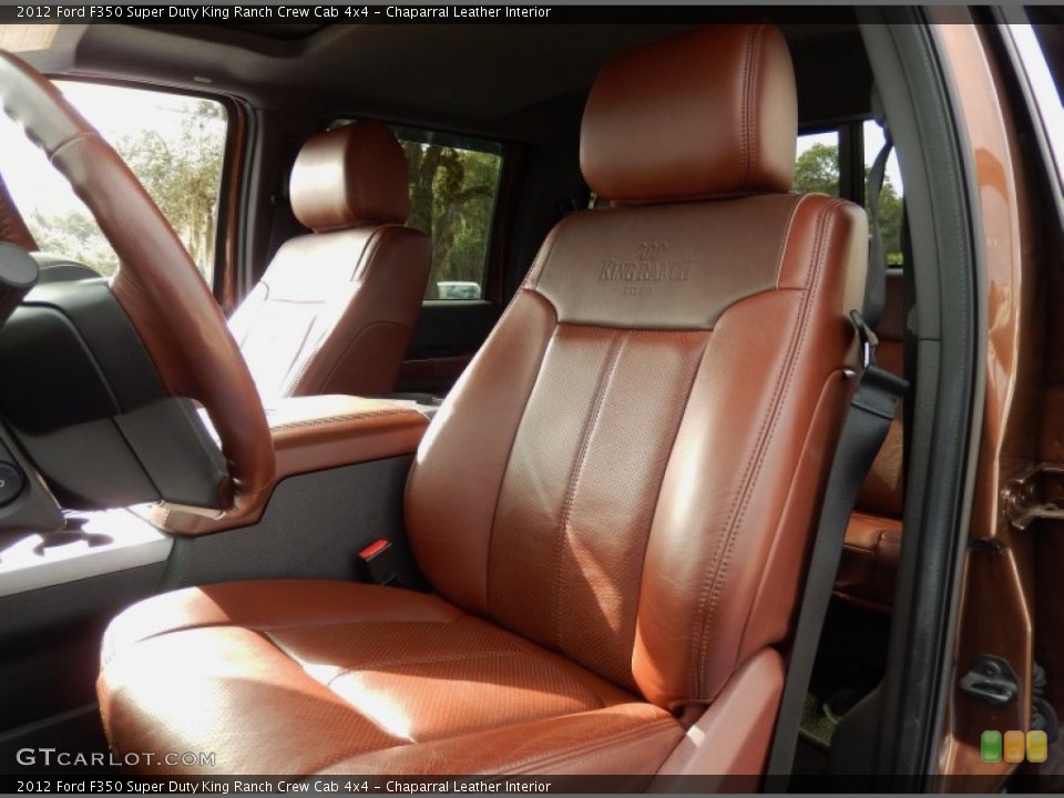 Chaparral Leather Interior Front Seat for the 2012 Ford F350 Super Duty King Ranch Crew Cab 4x4 #89306951