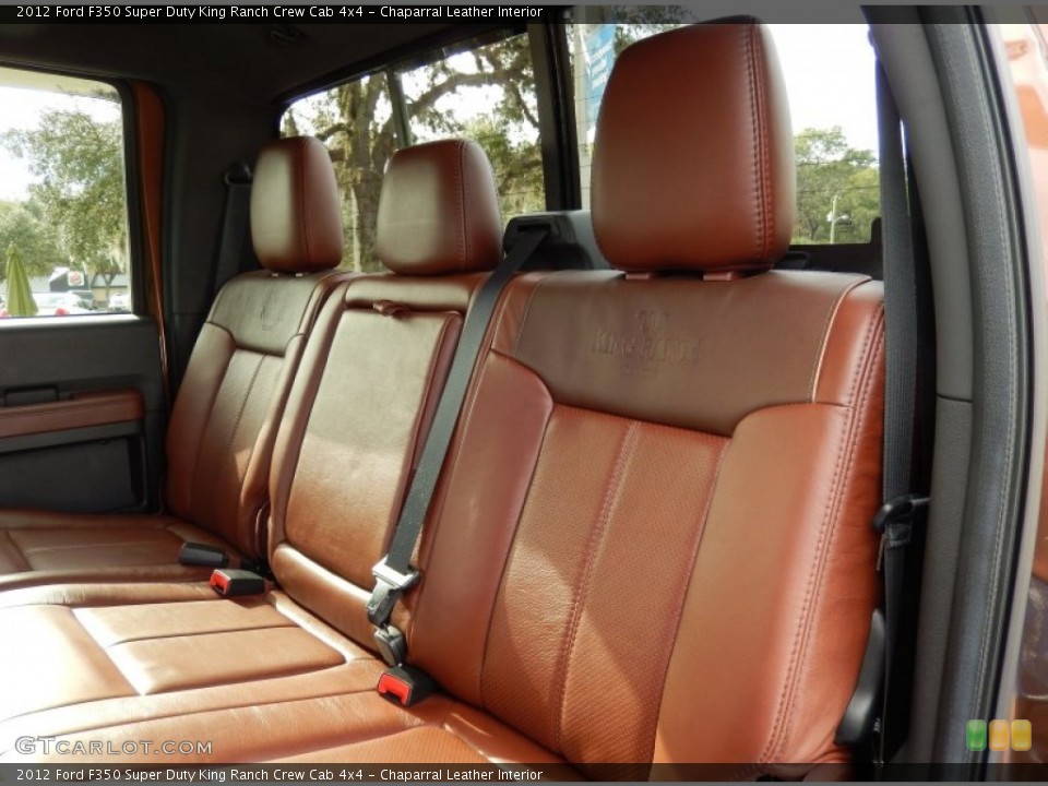 Chaparral Leather Interior Rear Seat for the 2012 Ford F350 Super Duty King Ranch Crew Cab 4x4 #89307023