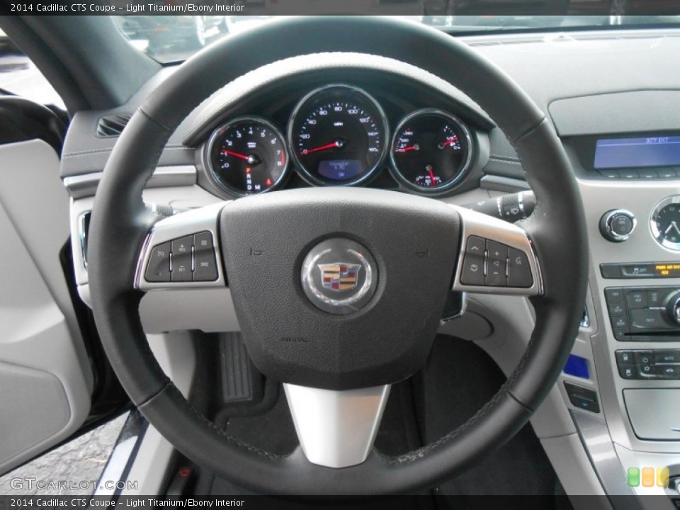Light Titanium/Ebony Interior Steering Wheel for the 2014 Cadillac CTS Coupe #89307074