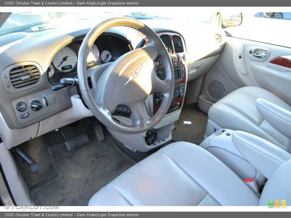 Dark Khaki/Light Graystone Interior Prime Interior for the 2005 Chrysler Town & Country Limited #89309399