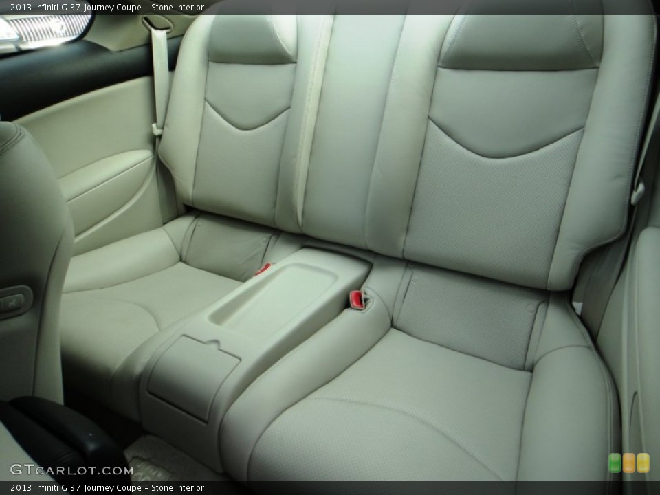 Stone Interior Rear Seat for the 2013 Infiniti G 37 Journey Coupe #89310521