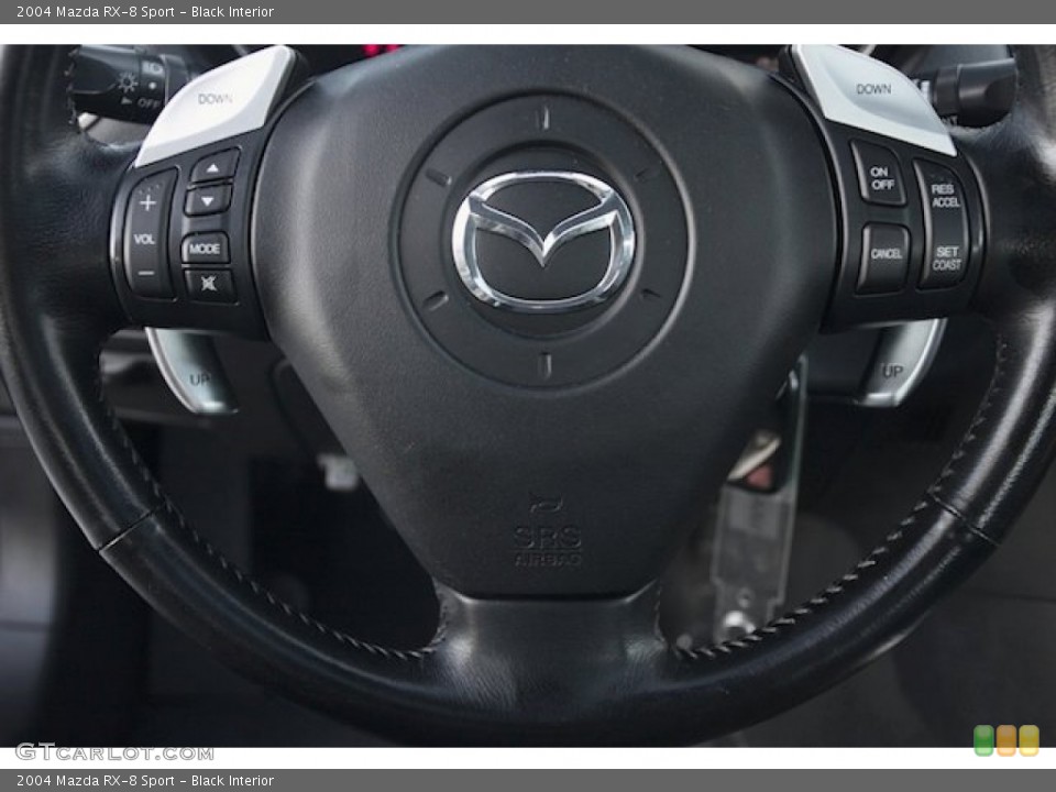 Black Interior Steering Wheel for the 2004 Mazda RX-8 Sport #89311505