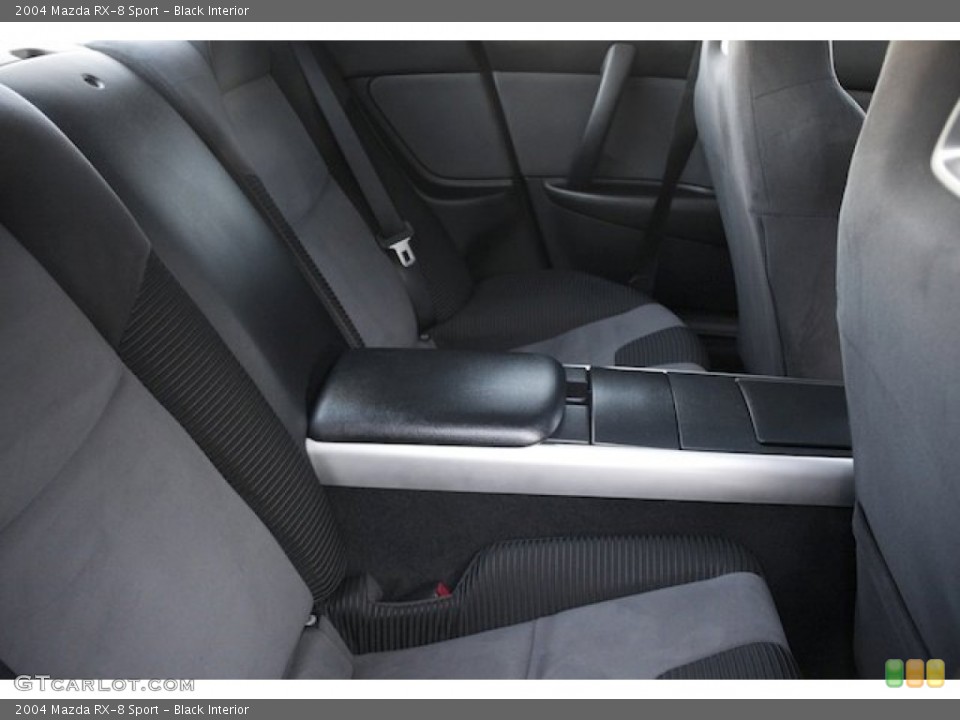 Black Interior Rear Seat for the 2004 Mazda RX-8 Sport #89311829