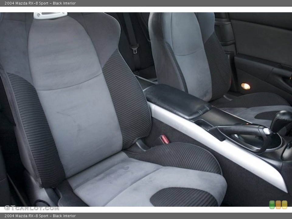 Black Interior Front Seat for the 2004 Mazda RX-8 Sport #89311917