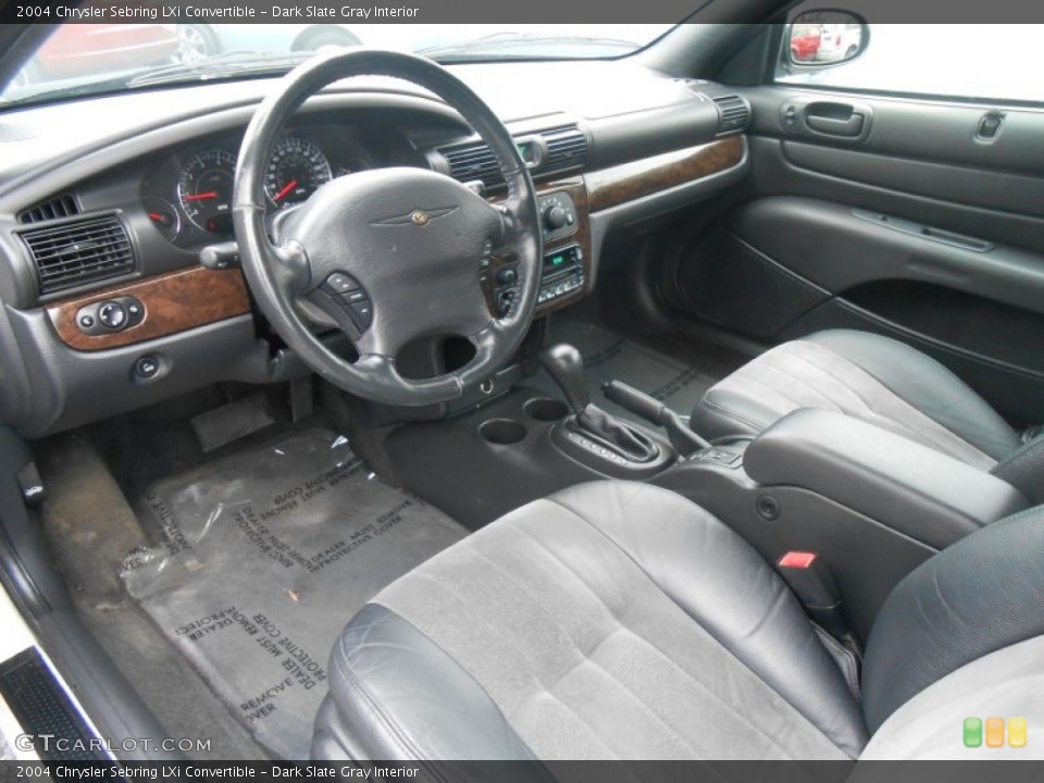 Dark Slate Gray Interior Prime Interior for the 2004 Chrysler Sebring LXi Convertible #89313767