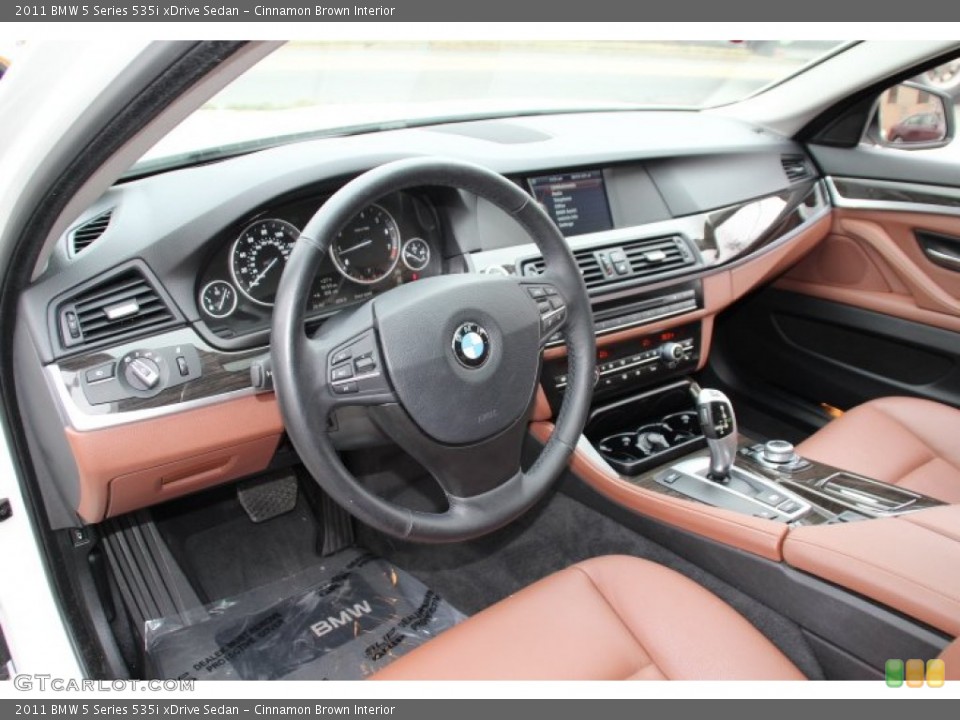 Cinnamon Brown Interior Prime Interior for the 2011 BMW 5 Series 535i xDrive Sedan #89314421