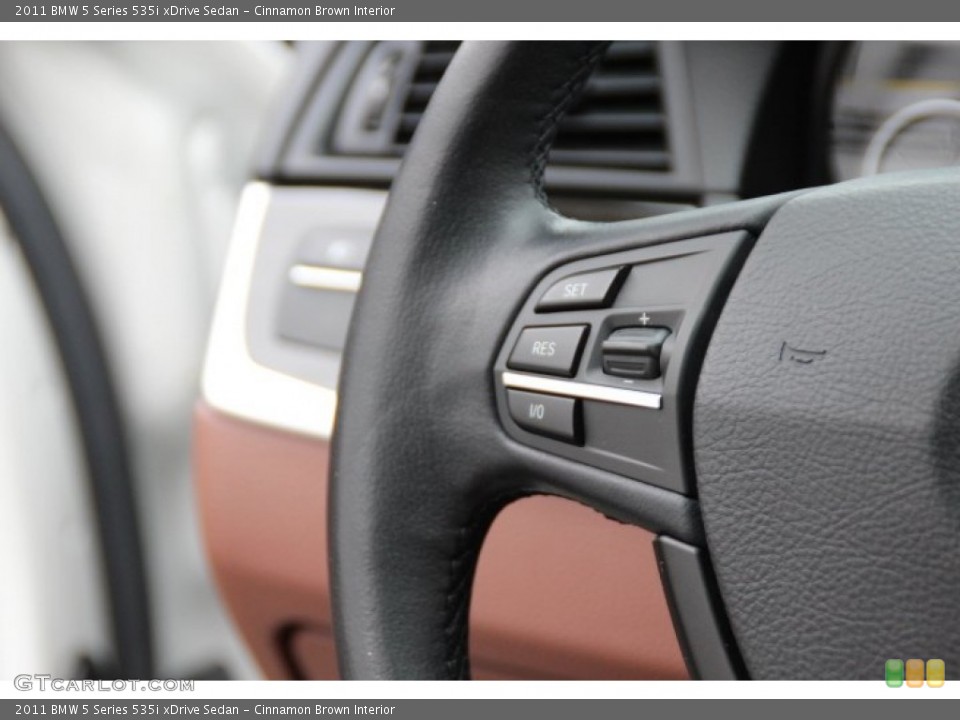 Cinnamon Brown Interior Controls for the 2011 BMW 5 Series 535i xDrive Sedan #89314583