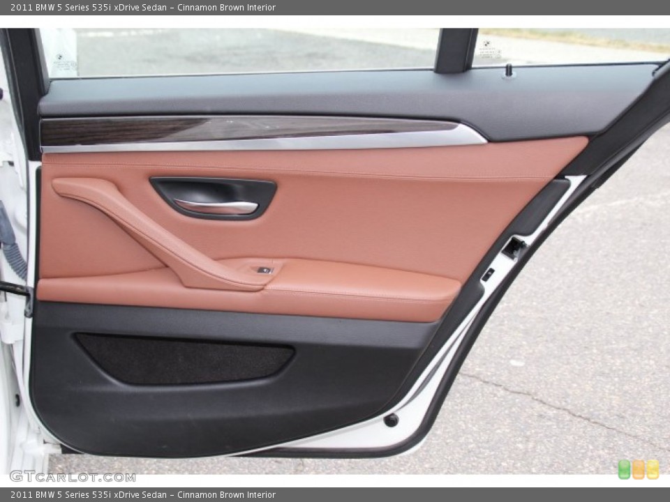 Cinnamon Brown Interior Door Panel for the 2011 BMW 5 Series 535i xDrive Sedan #89314721