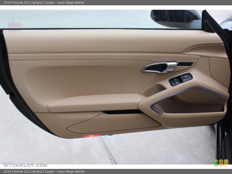 Luxor Beige Interior Door Panel for the 2014 Porsche 911 Carrera S Coupe #89317931