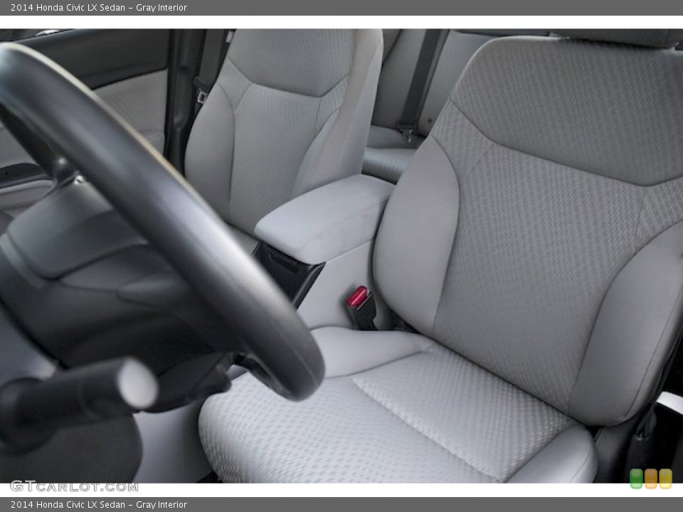 Gray Interior Front Seat for the 2014 Honda Civic LX Sedan #89317982