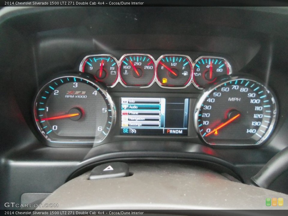 Cocoa/Dune Interior Gauges for the 2014 Chevrolet Silverado 1500 LTZ Z71 Double Cab 4x4 #89320961