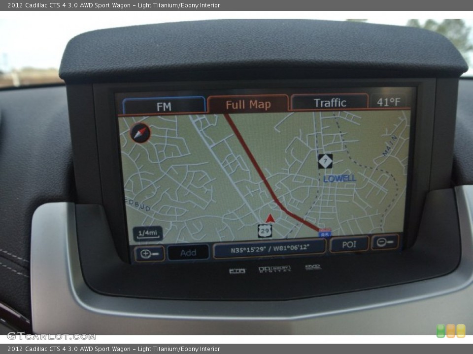 Light Titanium/Ebony Interior Navigation for the 2012 Cadillac CTS 4 3.0 AWD Sport Wagon #89321906