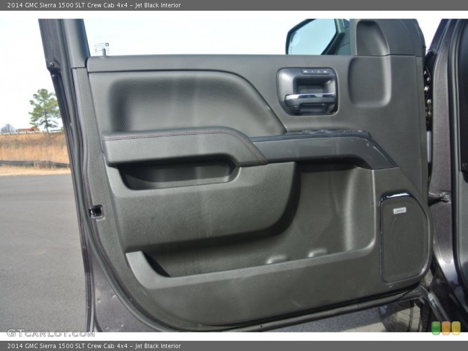 Jet Black Interior Door Panel for the 2014 GMC Sierra 1500 SLT Crew Cab 4x4 #89323262