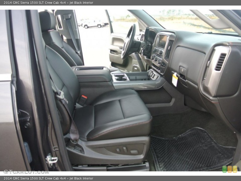 Jet Black Interior Front Seat for the 2014 GMC Sierra 1500 SLT Crew Cab 4x4 #89323409