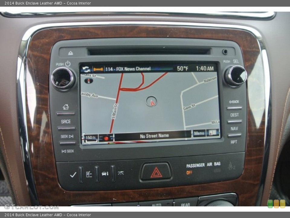 Cocoa Interior Navigation for the 2014 Buick Enclave Leather AWD #89324051