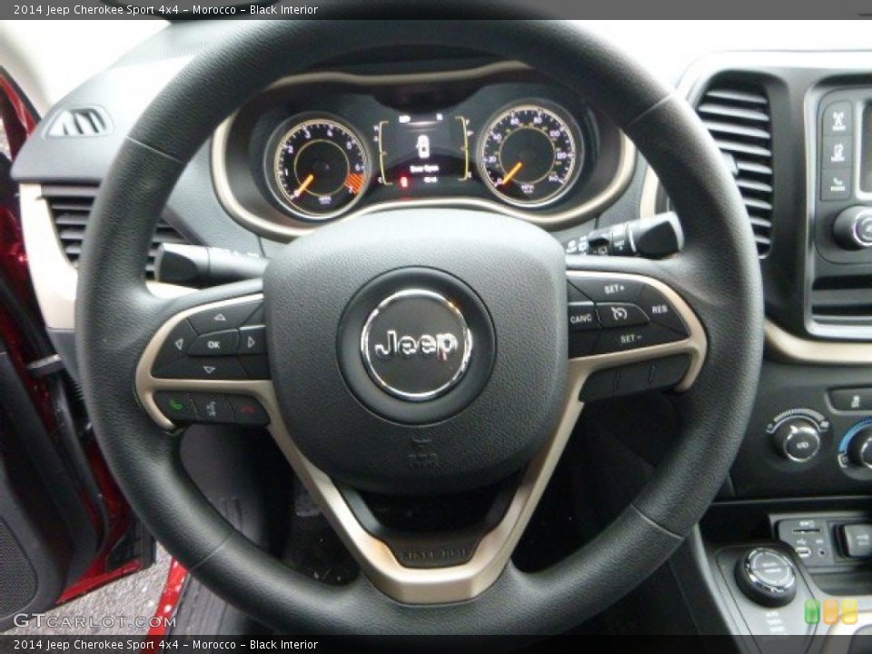 Morocco - Black Interior Steering Wheel for the 2014 Jeep Cherokee Sport 4x4 #89324384