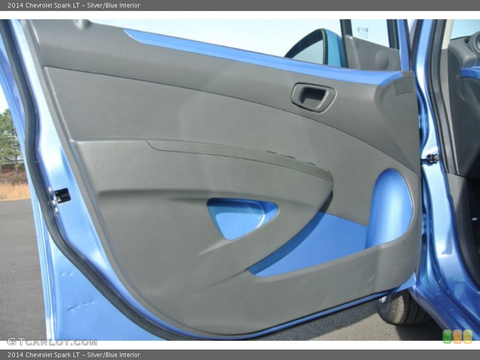 Silver/Blue Interior Door Panel for the 2014 Chevrolet Spark LT #89324877