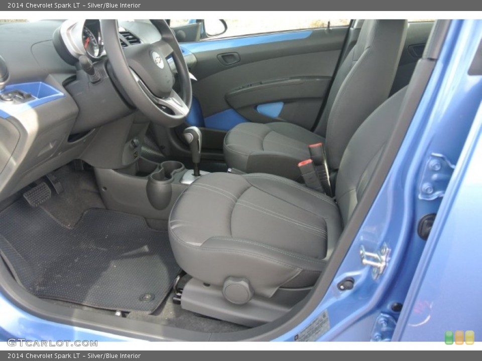 Silver/Blue Interior Photo for the 2014 Chevrolet Spark LT #89324893