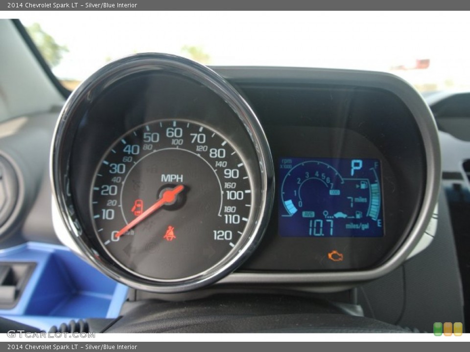 Silver/Blue Interior Gauges for the 2014 Chevrolet Spark LT #89324939