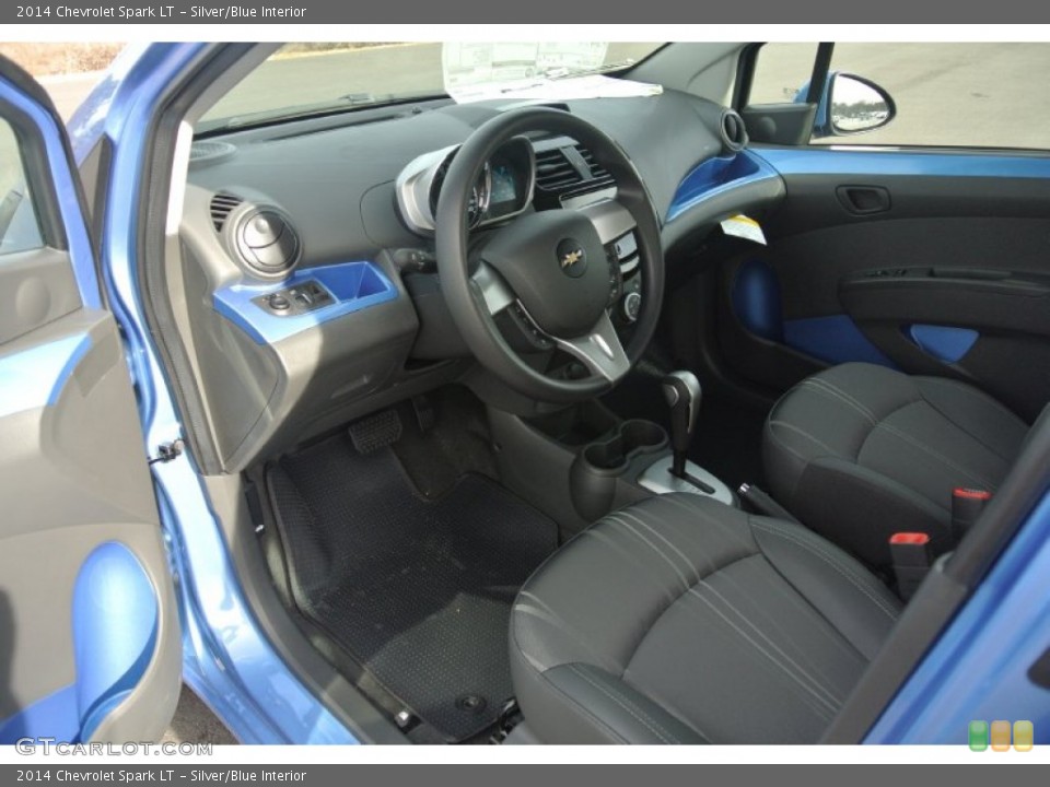 Silver/Blue 2014 Chevrolet Spark Interiors