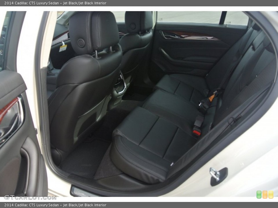 Jet Black/Jet Black Interior Rear Seat for the 2014 Cadillac CTS Luxury Sedan #89325671