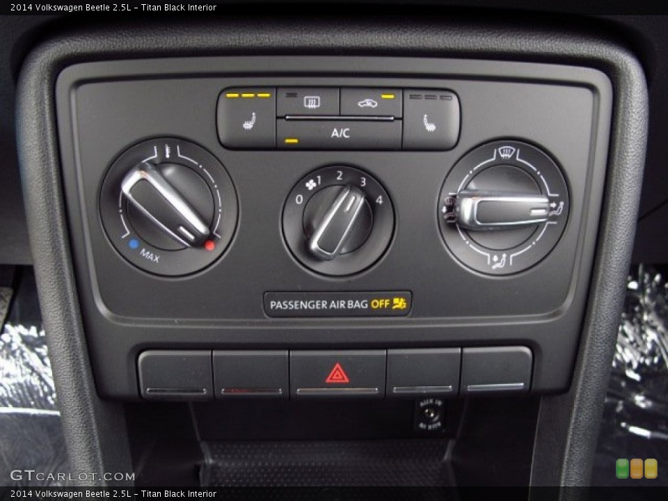 Titan Black Interior Controls for the 2014 Volkswagen Beetle 2.5L #89327411