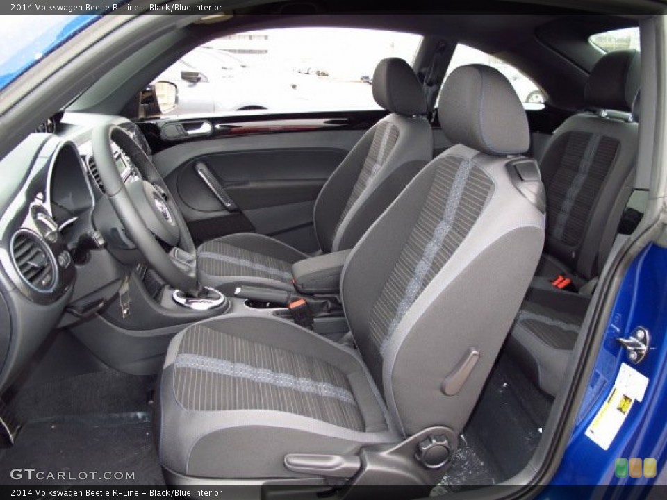 Black/Blue Interior Front Seat for the 2014 Volkswagen Beetle R-Line #89327582
