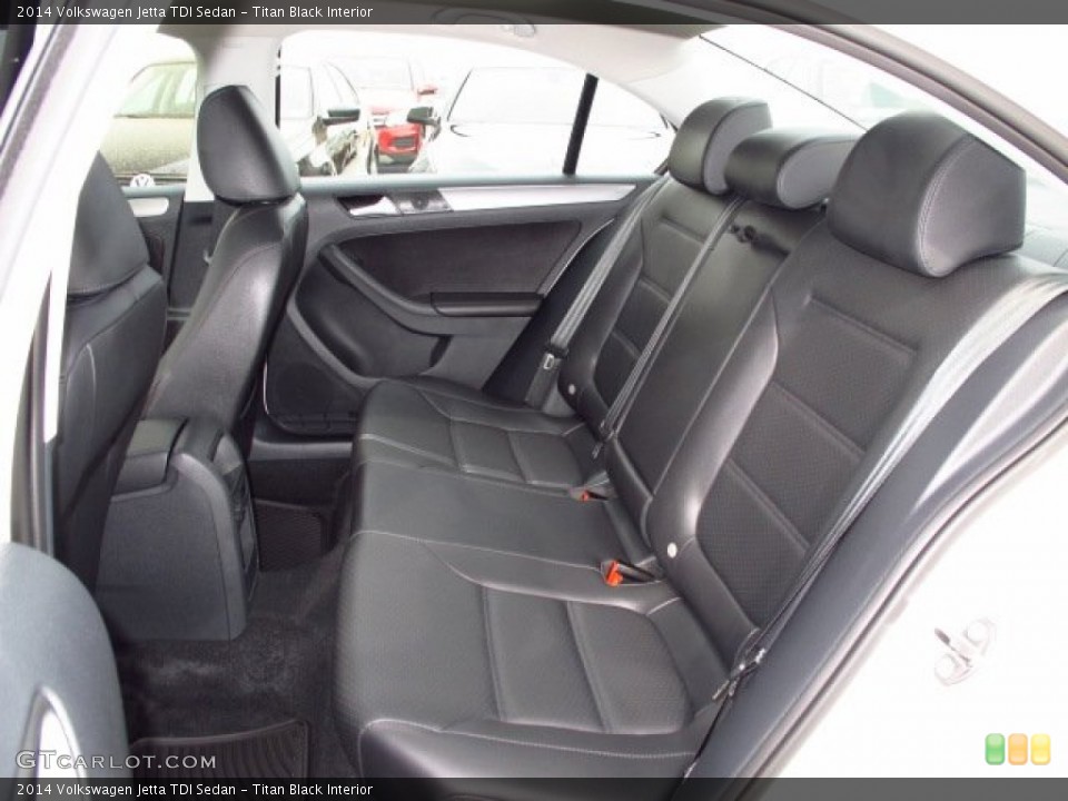 Titan Black Interior Rear Seat for the 2014 Volkswagen Jetta TDI Sedan #89328986