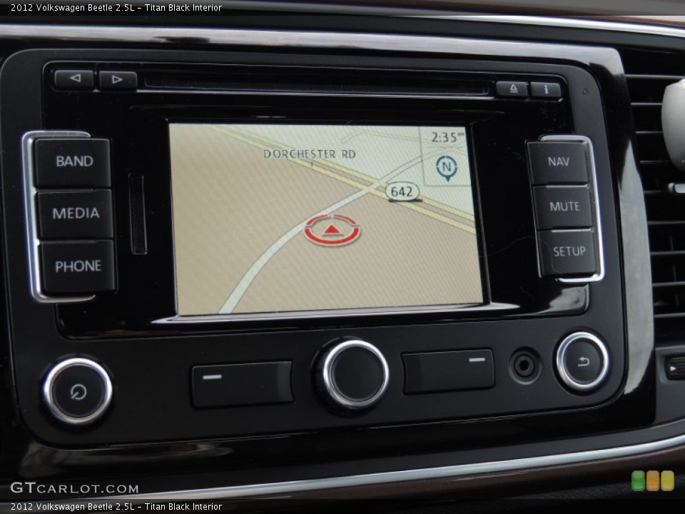 Titan Black Interior Navigation for the 2012 Volkswagen Beetle 2.5L #89330117