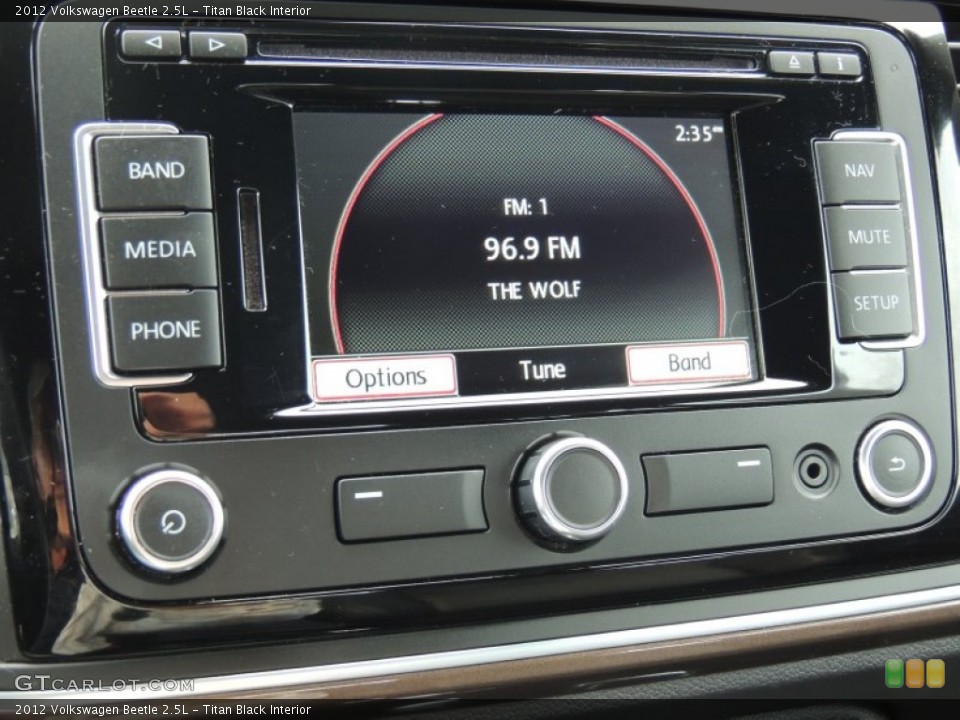 Titan Black Interior Controls for the 2012 Volkswagen Beetle 2.5L #89330135