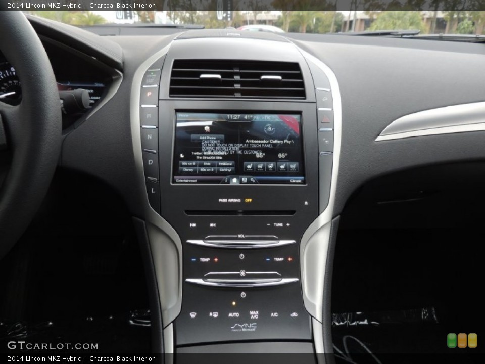 Charcoal Black Interior Controls for the 2014 Lincoln MKZ Hybrid #89332895
