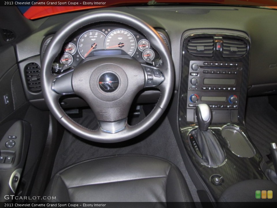Ebony Interior Dashboard for the 2013 Chevrolet Corvette Grand Sport Coupe #89334026