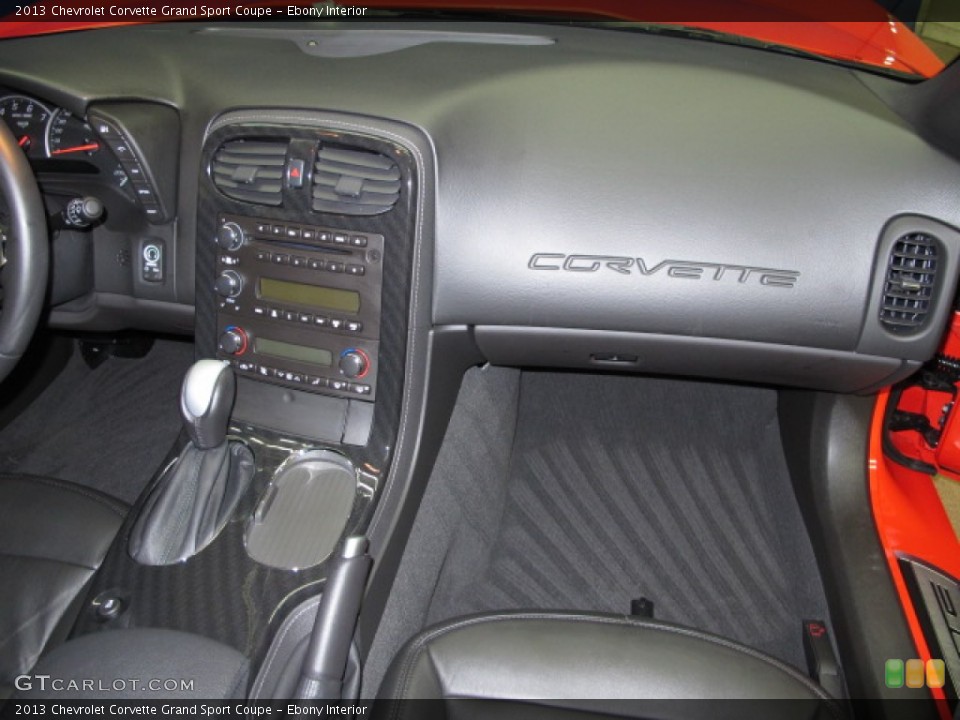 Ebony Interior Dashboard for the 2013 Chevrolet Corvette Grand Sport Coupe #89334038