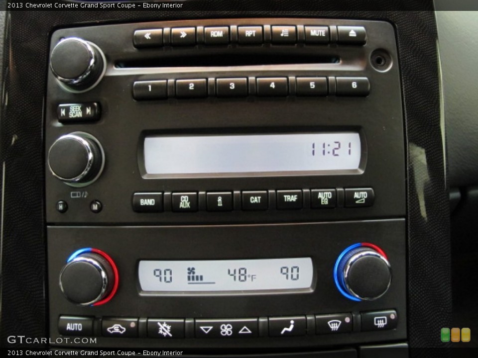 Ebony Interior Controls for the 2013 Chevrolet Corvette Grand Sport Coupe #89334050