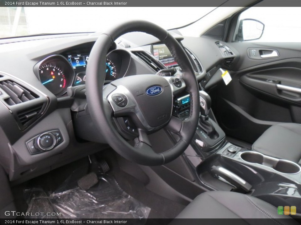 Charcoal Black Interior Prime Interior for the 2014 Ford Escape Titanium 1.6L EcoBoost #89334437