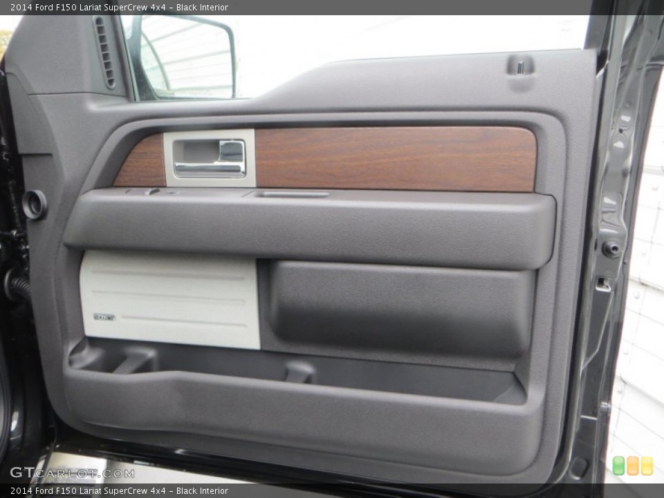 Black Interior Door Panel for the 2014 Ford F150 Lariat SuperCrew 4x4 #89334929