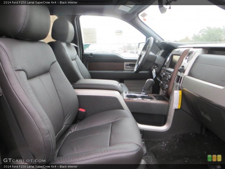 Black Interior Front Seat for the 2014 Ford F150 Lariat SuperCrew 4x4 #89334935