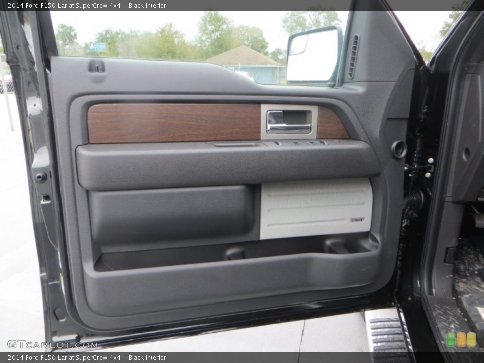 Black Interior Door Panel for the 2014 Ford F150 Lariat SuperCrew 4x4 #89334944