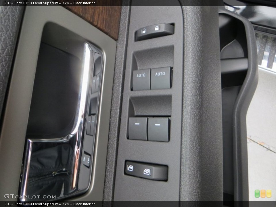 Black Interior Controls for the 2014 Ford F150 Lariat SuperCrew 4x4 #89334947