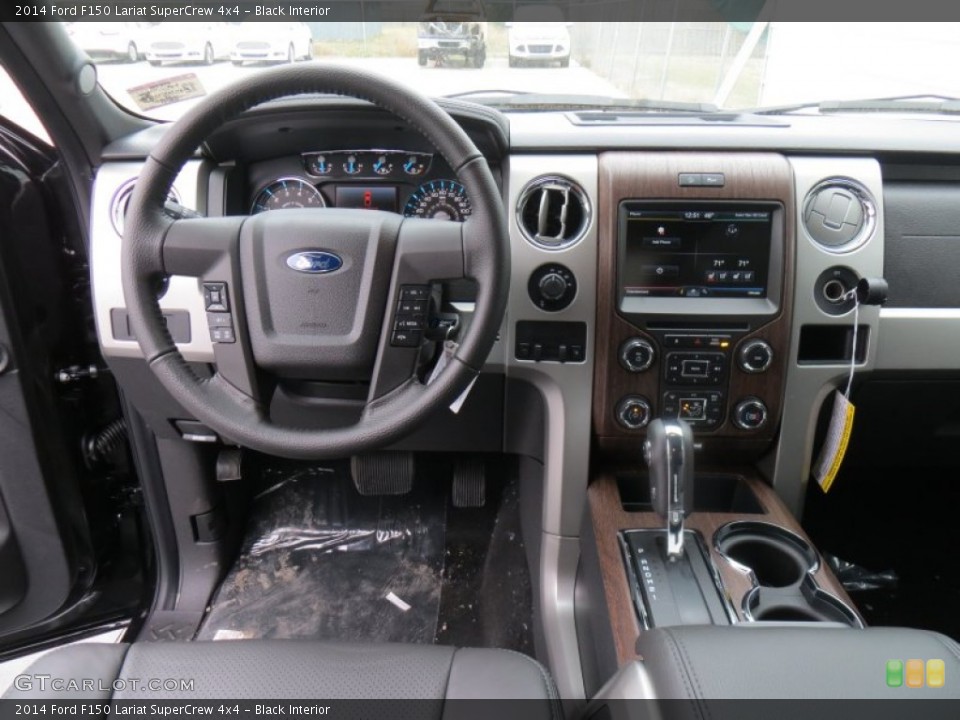 Black Interior Dashboard for the 2014 Ford F150 Lariat SuperCrew 4x4 #89334962