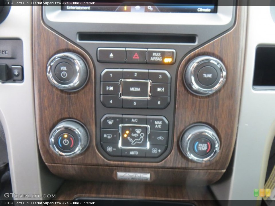 Black Interior Controls for the 2014 Ford F150 Lariat SuperCrew 4x4 #89334968