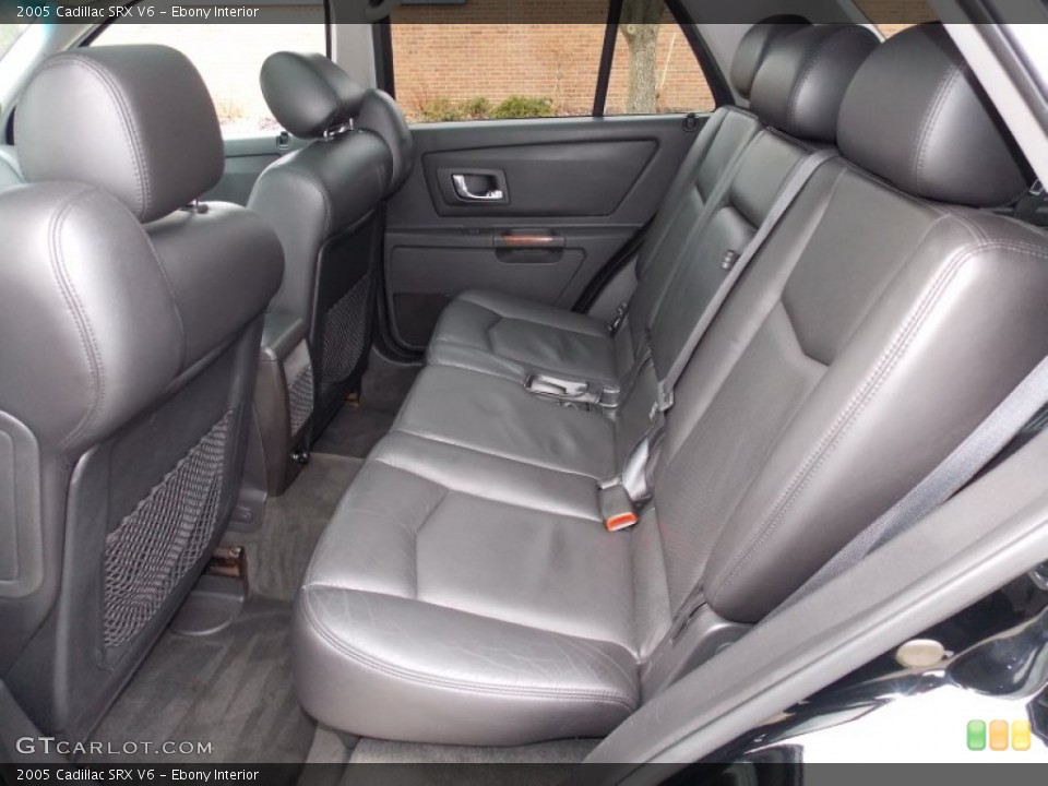 Ebony Interior Rear Seat for the 2005 Cadillac SRX V6 #89337577